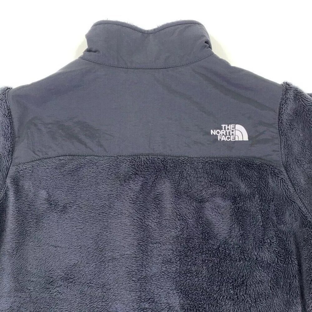 The North Face Girls Fleece Jacket Black Full Zipper Pockets Mock Neck XL 18 - Picture 8 of 12